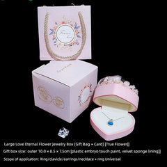 Preserved Fresh Flower Rose Exchange Small Exquisite Jewelry Box SHOWLU FASHION STORE