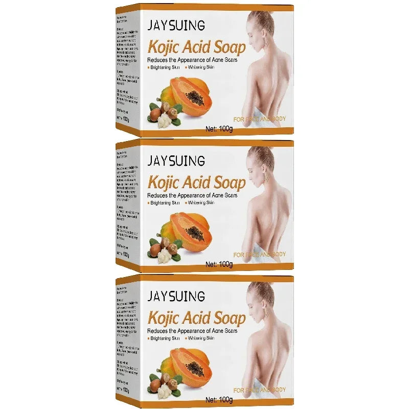 100g Kojic Acid Soap Original Papaya Soap Face Body Whitening Handmade Brighten Anti Aging Acne Remove Dark Spot Moisturizing SHOWLU FASHION STORE