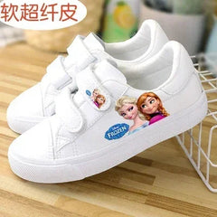 Disney Children's Canvas Shoes frozen elsa Low top Girls sport  Shoes PU Autumn Breathable Non slip Casual Shoes SHOWLU FASHION STORE