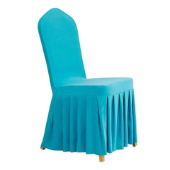 1Pcs Elastic Spandex Universal Chair Cover Skirt Cloth For Hotel Home Modern Wedding Birthday Party Event Dining Seat Decoration SHOWLU FASHION STORE