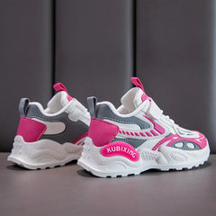Fashion Girls Shoes Children Trainers 2024 New Luxury Cute Platform Kids Shoes Fashion Leather School Chunky Sneaker for Girls SHOWLU FASHION STORE