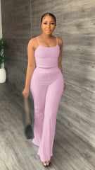 two piece set women outfits summer 2 piece set pants sets crop top women clothes 2022 summer outfit for woman wholesale SHOWLU FASHION STORE