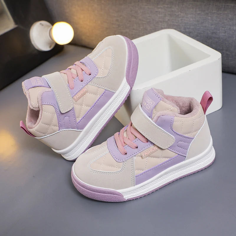 2023 Children sports Fashion shoes  winter warm walking shoes Casual sneakers for kids SHOWLU FASHION STORE