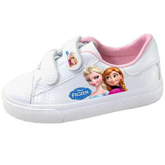 Disney Children's Canvas Shoes frozen elsa Low top Girls sport  Shoes PU Autumn Breathable Non slip Casual Shoes SHOWLU FASHION STORE