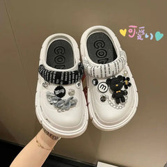 Summer Women Slippers Platform Clogs Outdoor Garden Shoes Female Pool Sandals Bathroom Flip Flops Mules Ladies Beach Slides SHOWLU FASHION STORE
