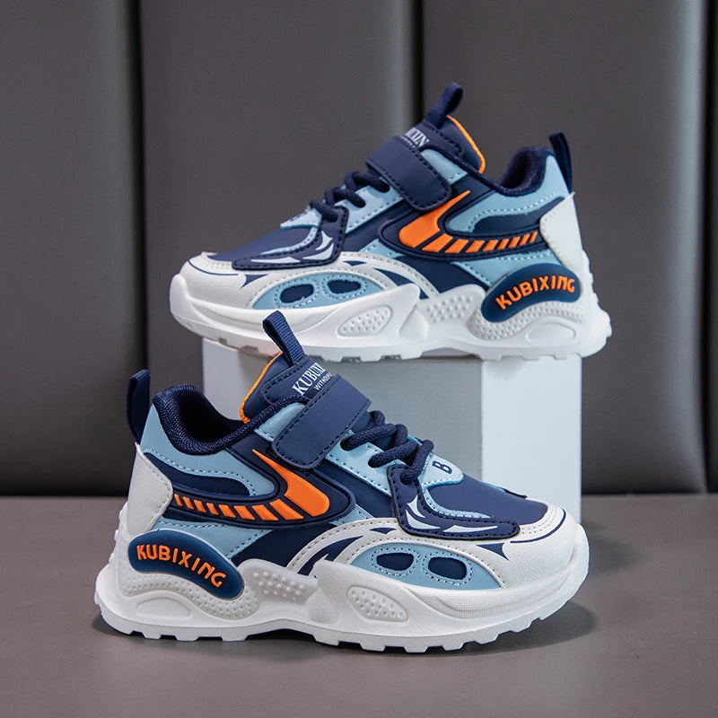 Fashion Girls Shoes Children Trainers 2024 New Luxury Cute Platform Kids Shoes Fashion Leather School Chunky Sneaker for Girls SHOWLU FASHION STORE