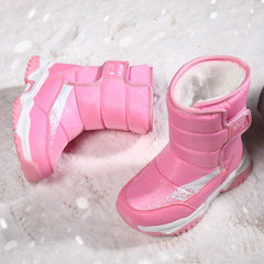 2025 Winter Children Boots Princess Elegant Girls Shoes Water Proof Girl Boy Snow Boots Kids Warm High Quality Plush Boots SHOWLU FASHION STORE