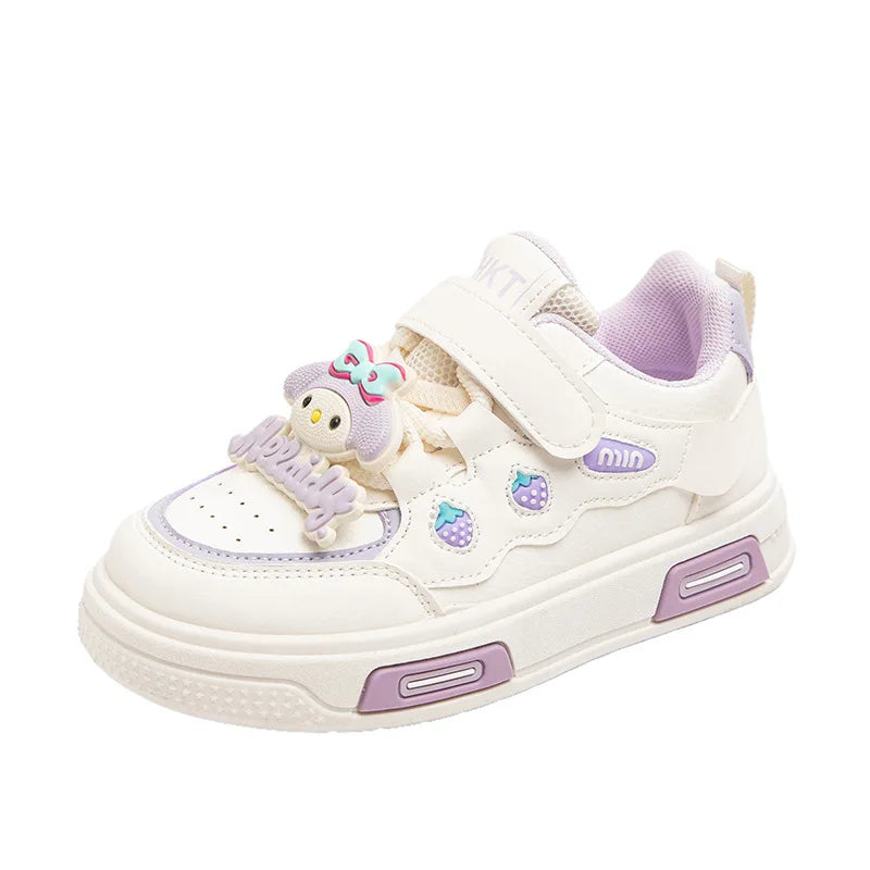Sanrio Children Cartoon Kawaii Kuromi Melody Casual Board Shoes Spring Autumn Casual Sneakers Anti Slip Soft Sole Sports Shoes SHOWLU FASHION STORE