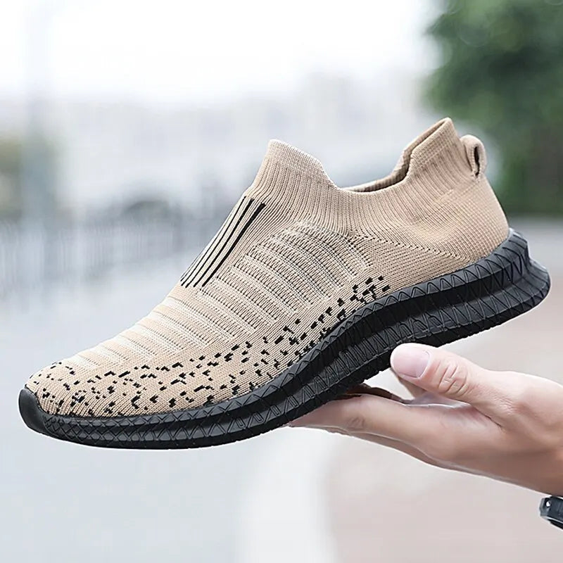 Men Shoes Breathable Men's Sneakers Comfortable Running Shoes Tenis Outdoor Slip On Walking Sneakers Sock Jogging Shoes SHOWLU FASHION STORE