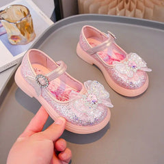 Disney kids frozen princess cute Casual shoes with light soft bottom sports shoes for girl gift SHOWLU FASHION STORE