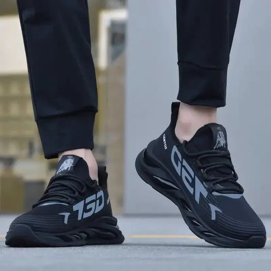 Men's sports and leisure shoes, men's summer trend new shoes, round headed black men's sports shoes SHOWLU FASHION STORE