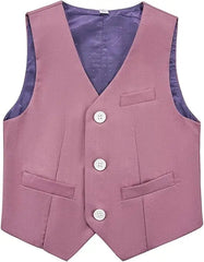 4 Pieces Pink Jacket Vest Pants Bowtie Children Skinny Dress Gentleman Kids Photograph Suit Boys Graduation Performance Costume SHOWLU FASHION STORE