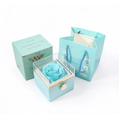 Luxury Rose Flip Gift Box Necklace Earrings Ring Decoration Box For Girlfriend Mother Lover 2025 Christmas Valentine's Day Gifts SHOWLU FASHION STORE