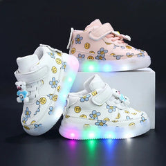 EACHIN Children Lighted Sneakers Baby Girls Spring Autumn New Walking Shoes Boys Fashion Sport Running Sneaker Kids Casual Flats SHOWLU FASHION STORE