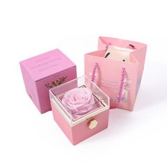 Luxury Rose Flip Gift Box Necklace Earrings Ring Decoration Box For Girlfriend Mother Lover 2025 Christmas Valentine's Day Gifts SHOWLU FASHION STORE