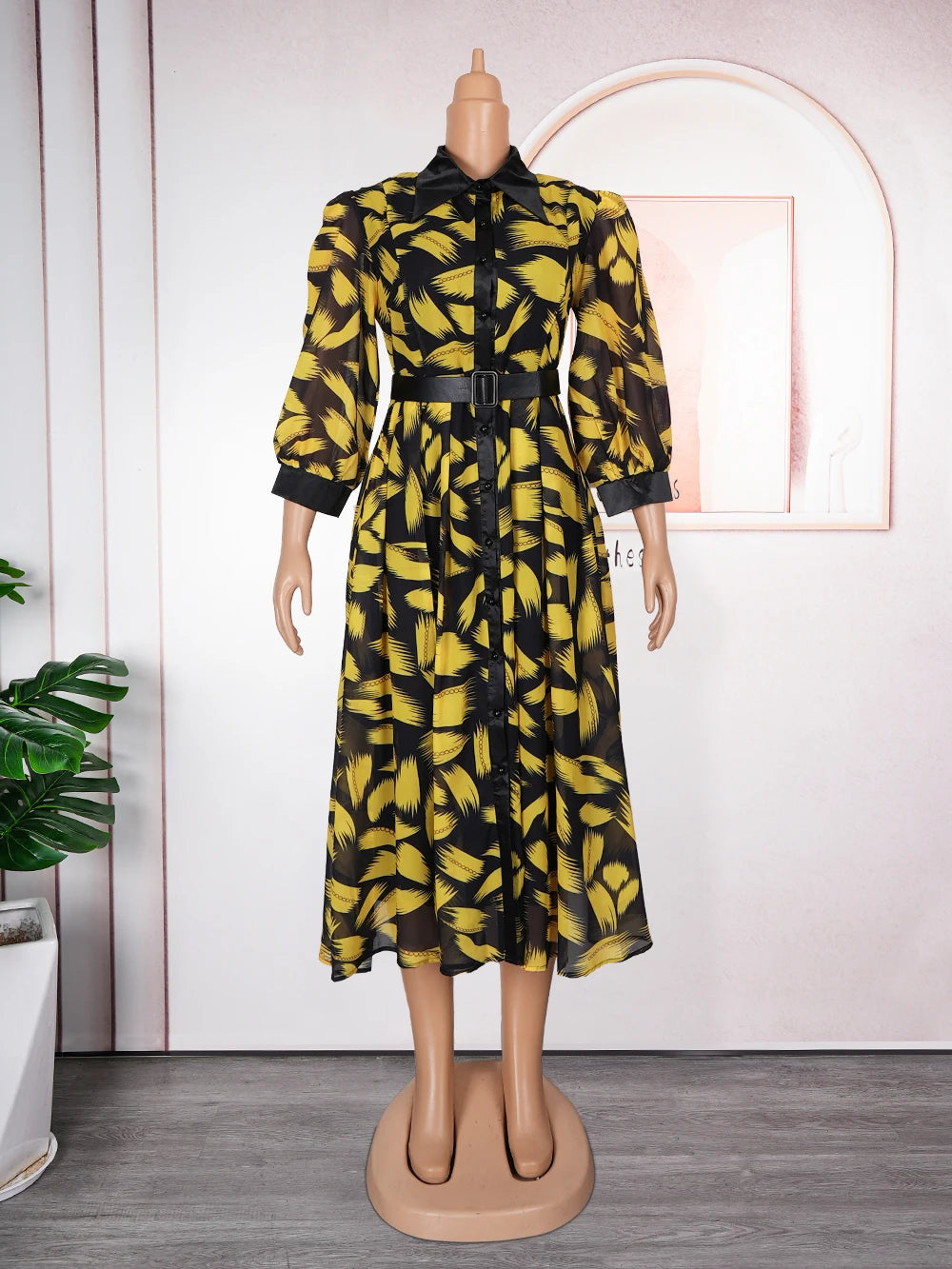 Elegant African Dresses for Women Long Sleeve Africa Clothing Plus Size Evening Party Dress Dashiki Ankara Turkey Outfits Robe SHOWLU FASHION STORE