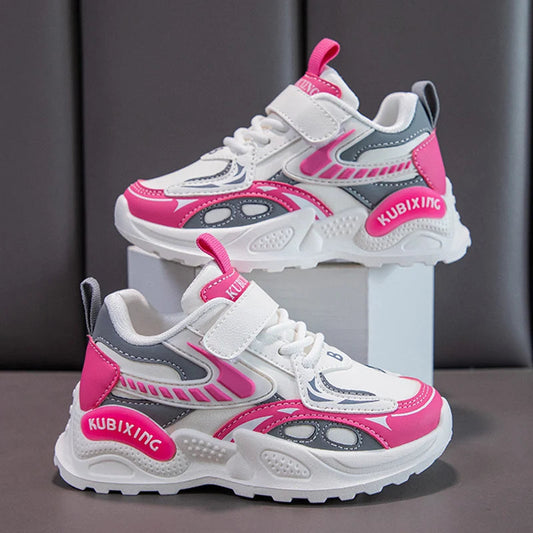 Fashion Girls Shoes Children Trainers 2024 New Luxury Cute Platform Kids Shoes Fashion Leather School Chunky Sneaker for Girls SHOWLU FASHION STORE