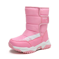2025 Winter Children Boots Princess Elegant Girls Shoes Water Proof Girl Boy Snow Boots Kids Warm High Quality Plush Boots SHOWLU FASHION STORE