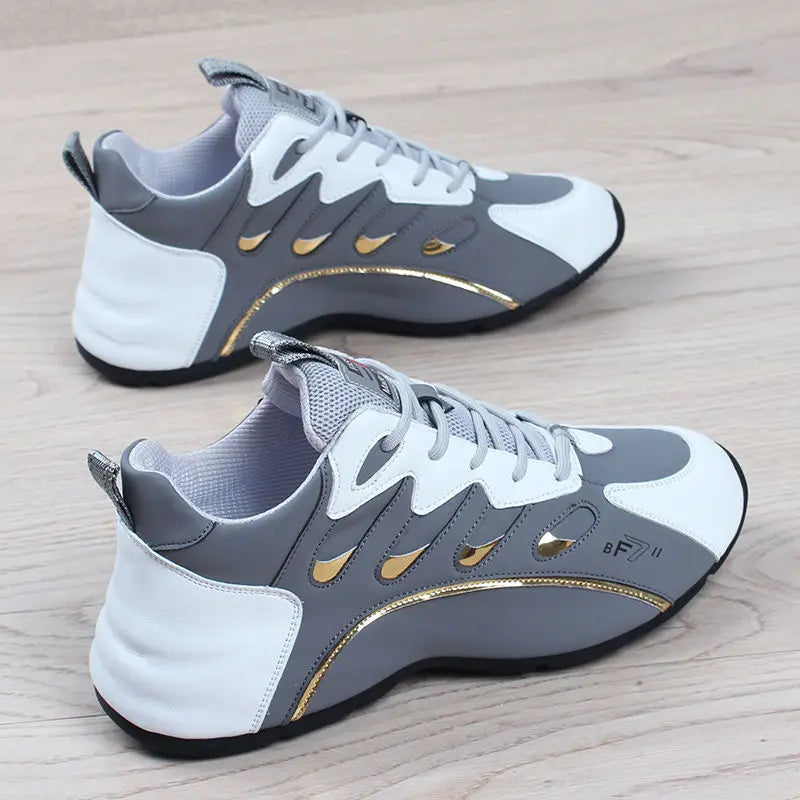 Men's Shoes 2024 Summer New Sneakers for Men Lightweight Soft Unisex Leather Comfort Platform Vulcanized Shoes Zapatillas Hombre SHOWLU FASHION STORE