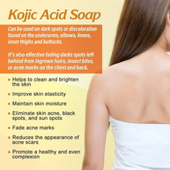 100g Kojic Acid Soap Original Papaya Soap Face Body Whitening Handmade Brighten Anti Aging Acne Remove Dark Spot Moisturizing SHOWLU FASHION STORE