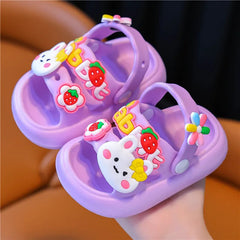 Children's slippers baby girls summer cartoon cute shower wear children's princess soft soled slippers for children  girl shoes SHOWLU FASHION STORE