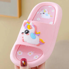 Summer Cartoon Children's Slippers Girl Unicorn Slipper Kids Cute Indoor Home Bathroom Shoes Boy Dinosaur Flip Flops Einhorn SHOWLU FASHION STORE