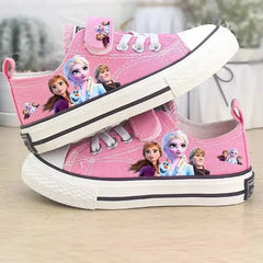 Disney girls frozen princess Mickey Mouse  Kulomi Casual  shoes non-slip soft bottom sports  shoes  for girl gift SHOWLU FASHION STORE