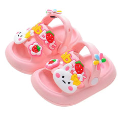 Children's slippers baby girls summer cartoon cute shower wear children's princess soft soled slippers for children  girl shoes SHOWLU FASHION STORE