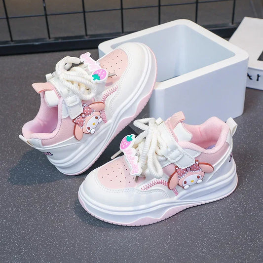 Sanrio hello kitty fall new children sneakers girls running sports shoes platform childerns kuromi cartoon casual shoes