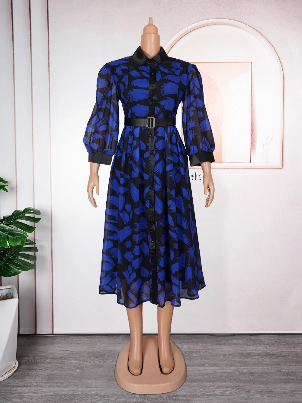 Elegant African Dresses for Women Long Sleeve Africa Clothing Plus Size Evening Party Dress Dashiki Ankara Turkey Outfits Robe SHOWLU FASHION STORE