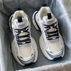 Summer New Breathable Increased Casual Sports Shoes Women's Wave Versatile Mesh Thick Sole Shoes Women's Shoes SHOWLU FASHION STORE