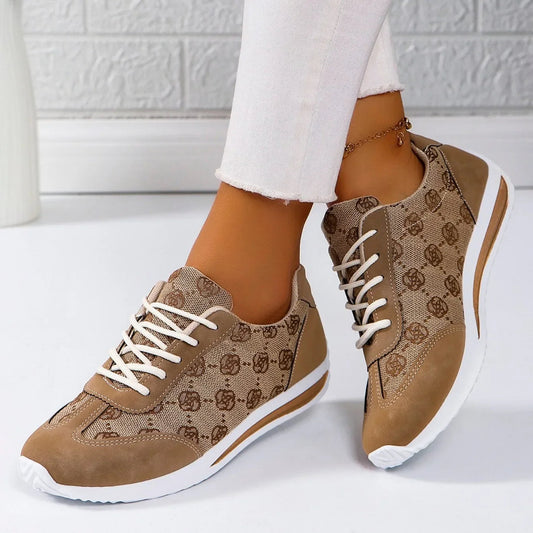 Women Thick Soled Cross Round Head Thin Fashion Shoes Women Comfortable  Breathable Casual Wear-resistant Shoes Zapatos De Mujer SHOWLU FASHION STORE