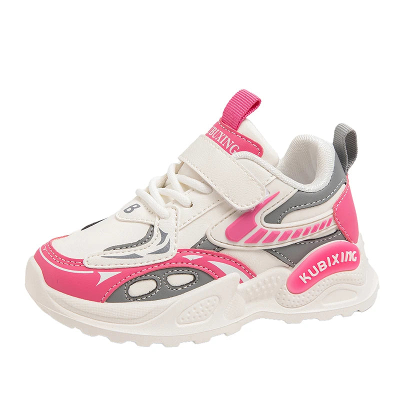 Fashion Girls Shoes Children Trainers 2024 New Luxury Cute Platform Kids Shoes Fashion Leather School Chunky Sneaker for Girls SHOWLU FASHION STORE
