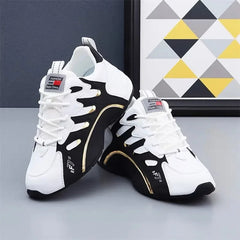 Women Sneakers Summer Platform Leather Waterproof Casual Sports Shoes Women Lightweight Breathable Flats Non-slip Woman Shoes SHOWLU FASHION STORE