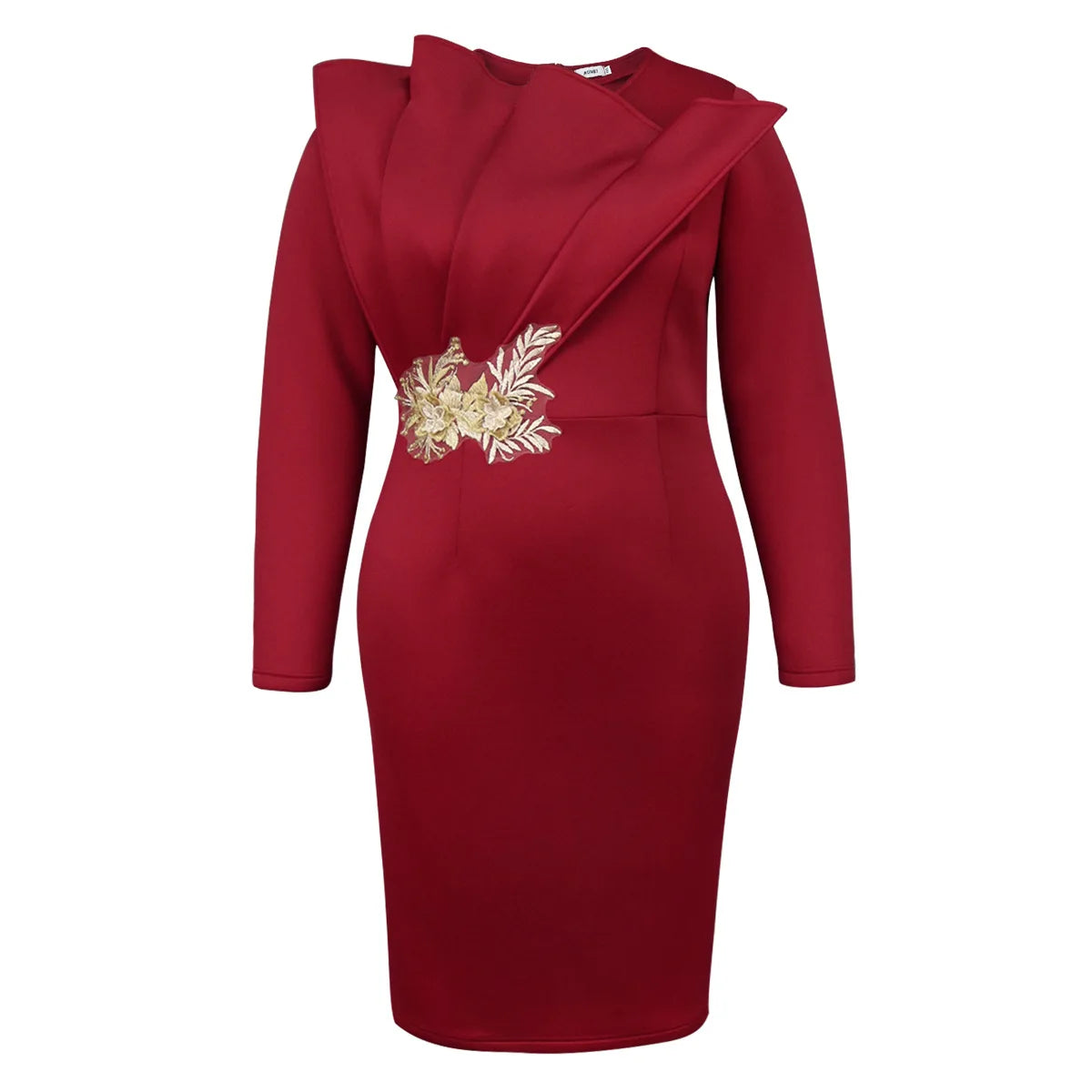 2024 New banquet bag hip middress elegant style floral embroidery party dress SHOWLU FASHION STORE