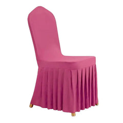 1Pcs Elastic Spandex Universal Chair Cover Skirt Cloth For Hotel Home Modern Wedding Birthday Party Event Dining Seat Decoration SHOWLU FASHION STORE