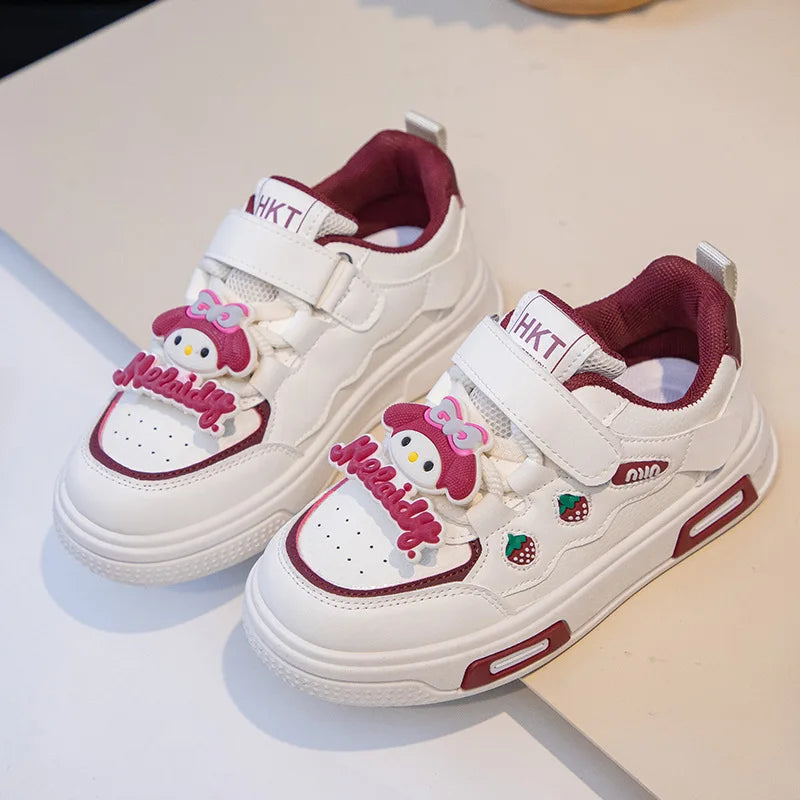 Sanrio Children Cartoon Kawaii Kuromi Melody Casual Board Shoes Spring Autumn Casual Sneakers Anti Slip Soft Sole Sports Shoes SHOWLU FASHION STORE