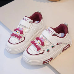 Sanrio Children Cartoon Kawaii Kuromi Melody Casual Board Shoes Spring Autumn Casual Sneakers Anti Slip Soft Sole Sports Shoes SHOWLU FASHION STORE