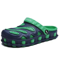 2023 New Summer men croc slippers Aqua Breathable Water Beach Shoes For Men Jelly Slides Men Clogs Flat Shoes Plus Size 40-46 SHOWLU FASHION STORE