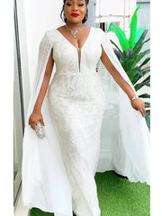 Plus Size African Party Dresses for Women Dashiki Ankara Sequin Wedding Evening Gown Sexy Bodycon Maxi Long Dress Africa Clothes SHOWLU FASHION STORE