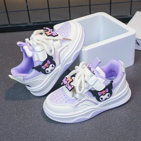 Sanrio hello kitty fall new children sneakers girls running sports shoes platform childerns kuromi cartoon casual shoes