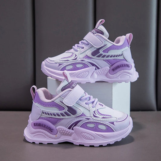 Fashion Girls Shoes Children Trainers 2024 New Luxury Cute Platform Kids Shoes Fashion Leather School Chunky Sneaker for Girls SHOWLU FASHION STORE