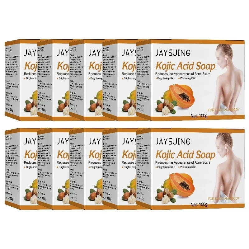100g Kojic Acid Soap Original Papaya Soap Face Body Whitening Handmade Brighten Anti Aging Acne Remove Dark Spot Moisturizing SHOWLU FASHION STORE