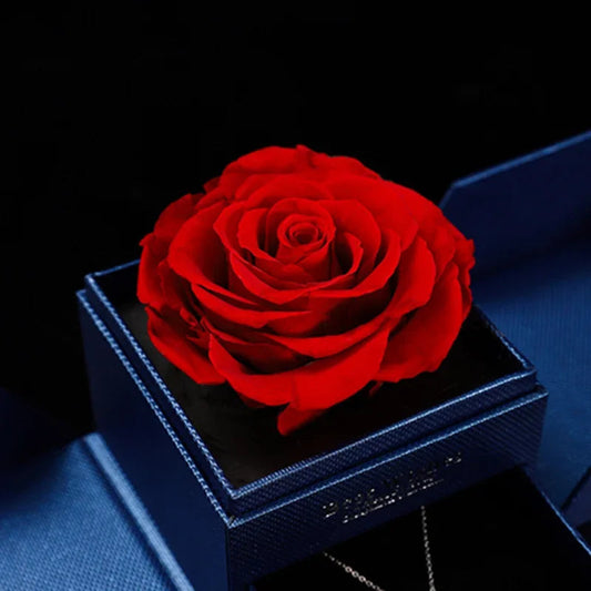 Rose Jewelry Gift Box Bow Packaging Luxury Double Door Drawer Necklace For Girlfriend Mom Simulation Flower Creative Romantic SHOWLU FASHION STORE
