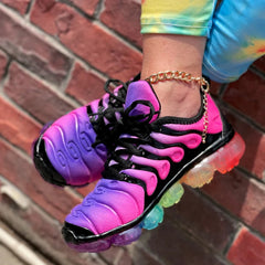 New Candy Color Men Transparent Bottom Sneakers Running Shoes Women Hiking Shoes Couple Autumn Rainbow Sports Shoes wholesale SHOWLU FASHION STORE