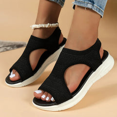 Women Summer Shoes 2024 New Mesh Fish Platform Sandals Women's Open Toe Wedge Sandals Ladies Light Casual Shoes Zapatillas Muje SHOWLU FASHION STORE