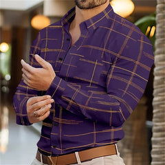 Men's business lapel shirt office casual outdoor street shirt soft and comfortable men's high-quality top large size XS-6XL SHOWLU FASHION STORE