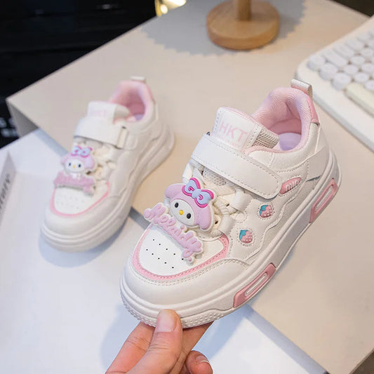 Sanrio Children Cartoon Kawaii Kuromi Melody Casual Board Shoes Spring Autumn Casual Sneakers Anti Slip Soft Sole Sports Shoes SHOWLU FASHION STORE
