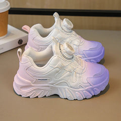 Spring New Cotton Lined Girls Design Sneakers Children's Sport Shoes Non-slip Soft Bottom Kids Running Shoes Student Shoes SHOWLU FASHION STORE