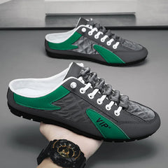 Summer 2023 Half Slippers for Men Trendy Men's Flat Bottom Casual Shoes Soft Sole Support Shoes Men's Sneakers Zapatos De Hombre SHOWLU FASHION STORE